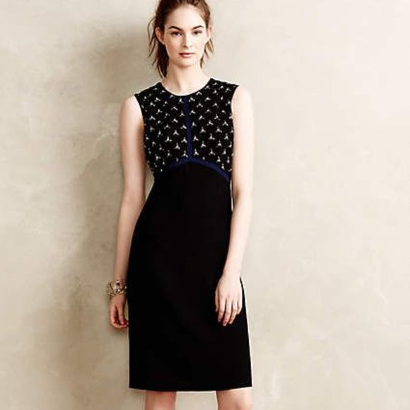 Anthropologie Dresses & Skirts - Anthropologie Beaded Bodice Pencil Dress